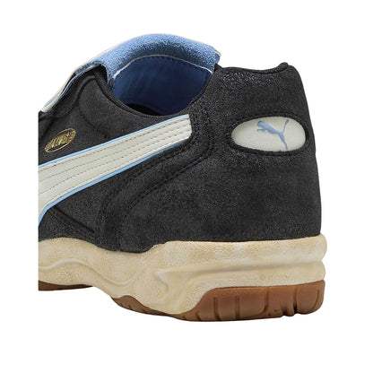 Puma Black - Back - Puma Mens King Suede Indoor Football Shoes