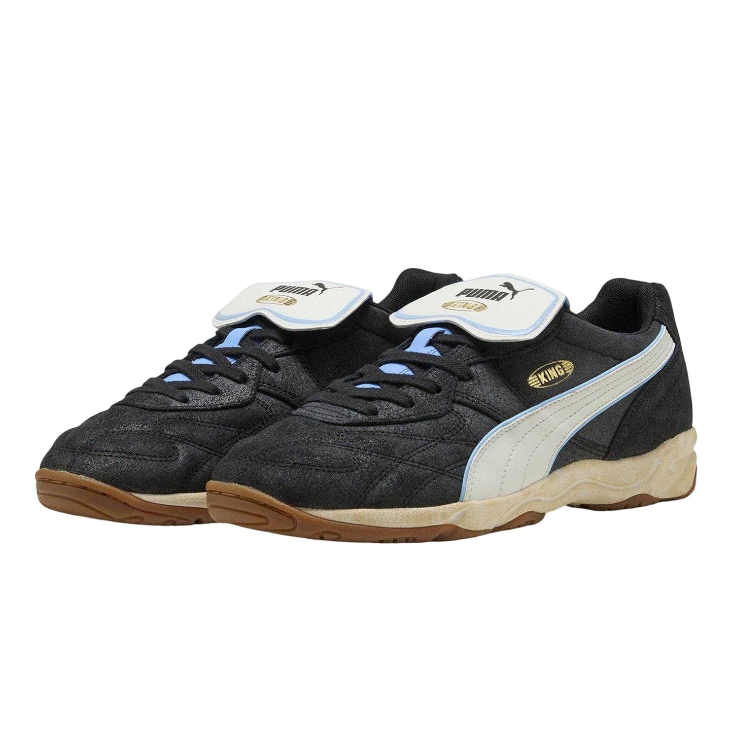 Puma Black - Close up - Puma Mens King Suede Indoor Football Shoes