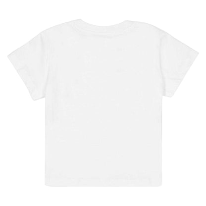 White - Back - Moschino Childrens-Kids Bear Logo T-Shirt