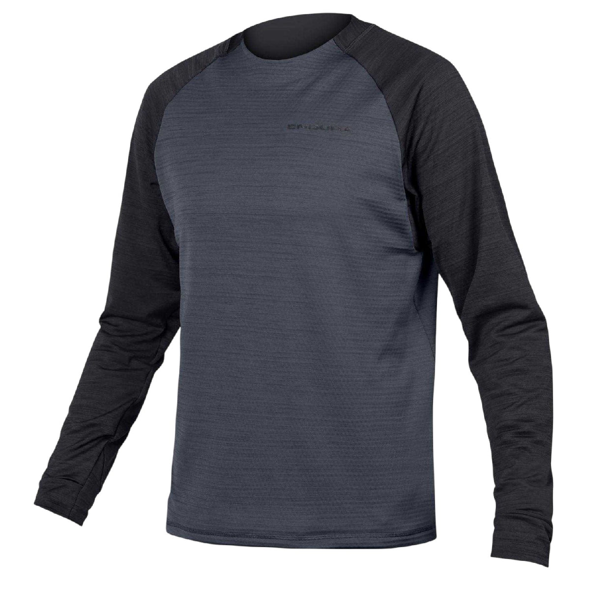 Black - Front - Endura Mens Crew Neck Cycling Jersey