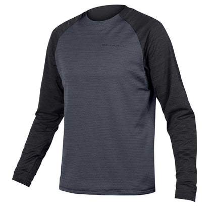 Black - Front - Endura Mens Crew Neck Cycling Jersey