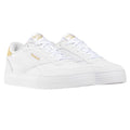 White-Gold - Front - Reebok Unisex Adult Court Advance Clip Trainers