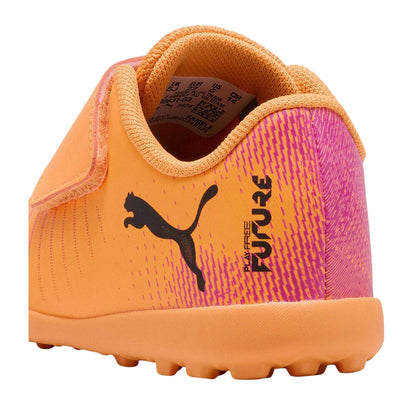 Fire Red - Back - Puma Childrens-Kids Future 8 Play Astro Turf Trainers