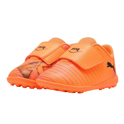 Fire Red - Close up - Puma Childrens-Kids Future 8 Play Astro Turf Trainers