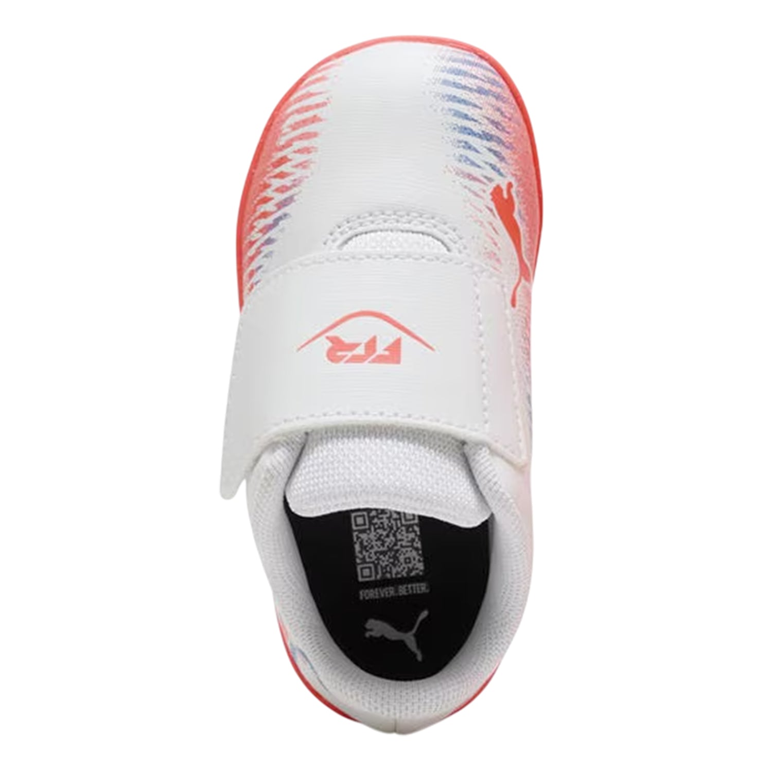 White-Black-Glowing Red - Lifestyle - Puma Childrens-Kids Future 8 Play Astro Turf Trainers