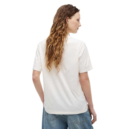 Antique White - Back - Tommy Jeans Womens-Ladies Beach T-Shirt