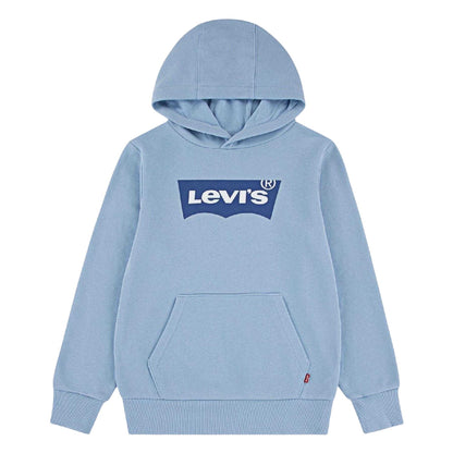 Blue - Front - Levis Childrens-Kids Batwing Logo Hoodie