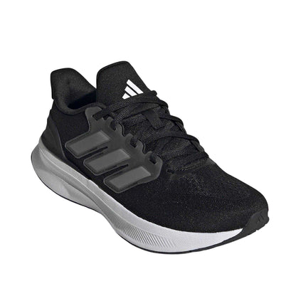 Black-White - Lifestyle - Adidas Childrens-Kids Ultrabounce 3 Stripes Running Shoes