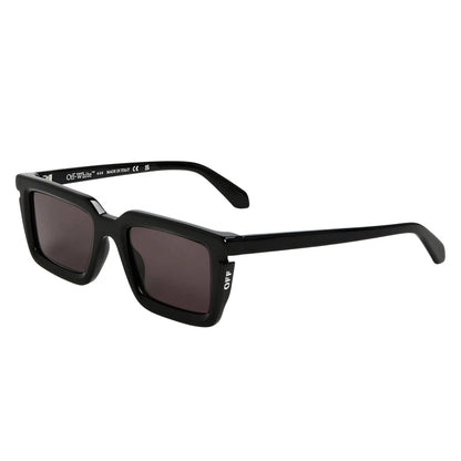 Black-Dark Grey - Front - Off White Unisex Adult Tucson Square Sunglasses
