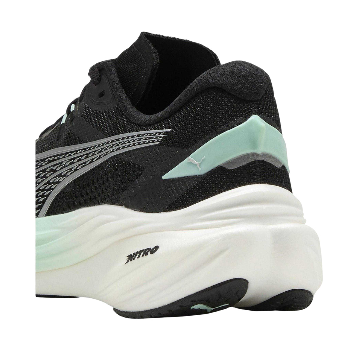 Black-Mint - Back - Puma Womens-Ladies Nitro 3 Fade Shoes