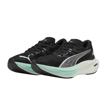 Black-Mint - Pack Shot - Puma Womens-Ladies Nitro 3 Fade Shoes