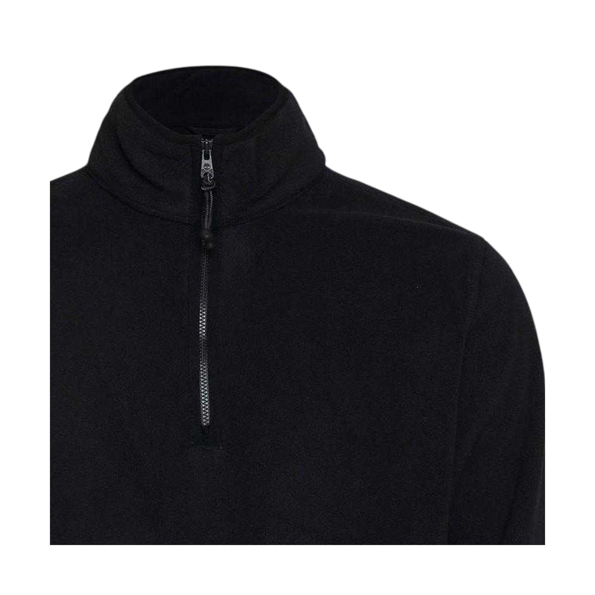 Black - Side - Timberland Mens Polar Fleece Quarter Zip Top