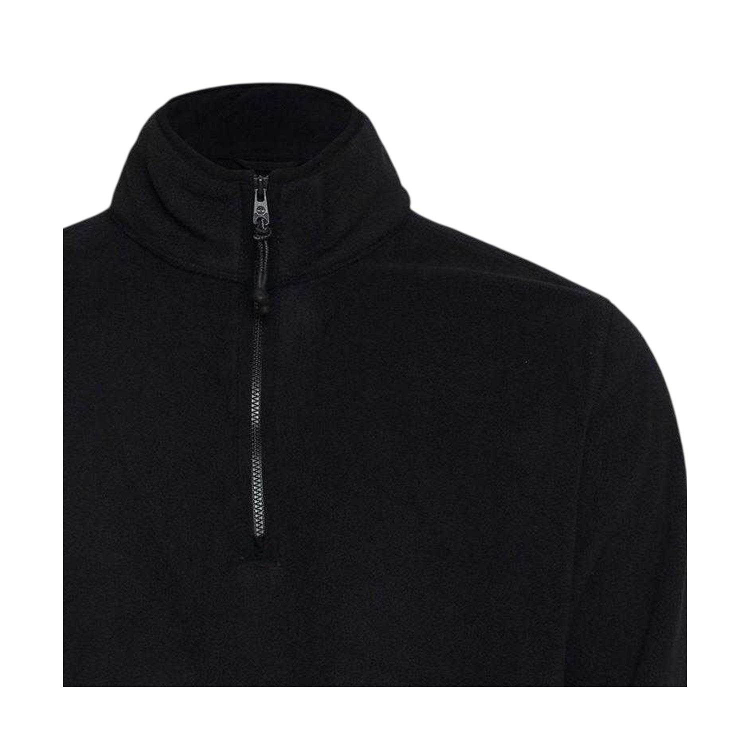Black - Side - Timberland Mens Polar Fleece Quarter Zip Top