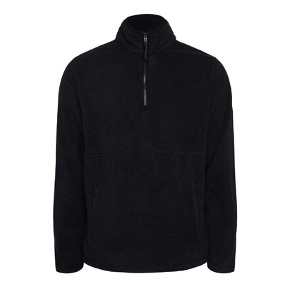 Black - Front - Timberland Mens Polar Fleece Quarter Zip Top