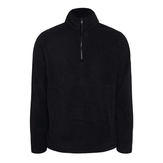 Black - Front - Timberland Mens Polar Fleece Quarter Zip Top