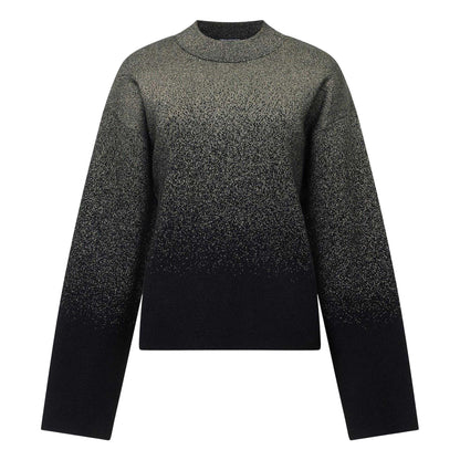 Black - Front - French Connection Womens-Ladies Kady Ombre Jumper
