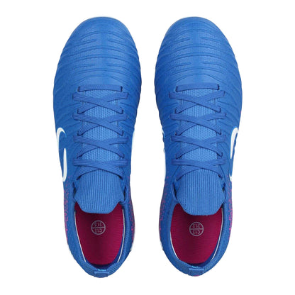 Blue-Pink - Side - Sondico Childrens-Kids Blaze Firm Ground Football Boots