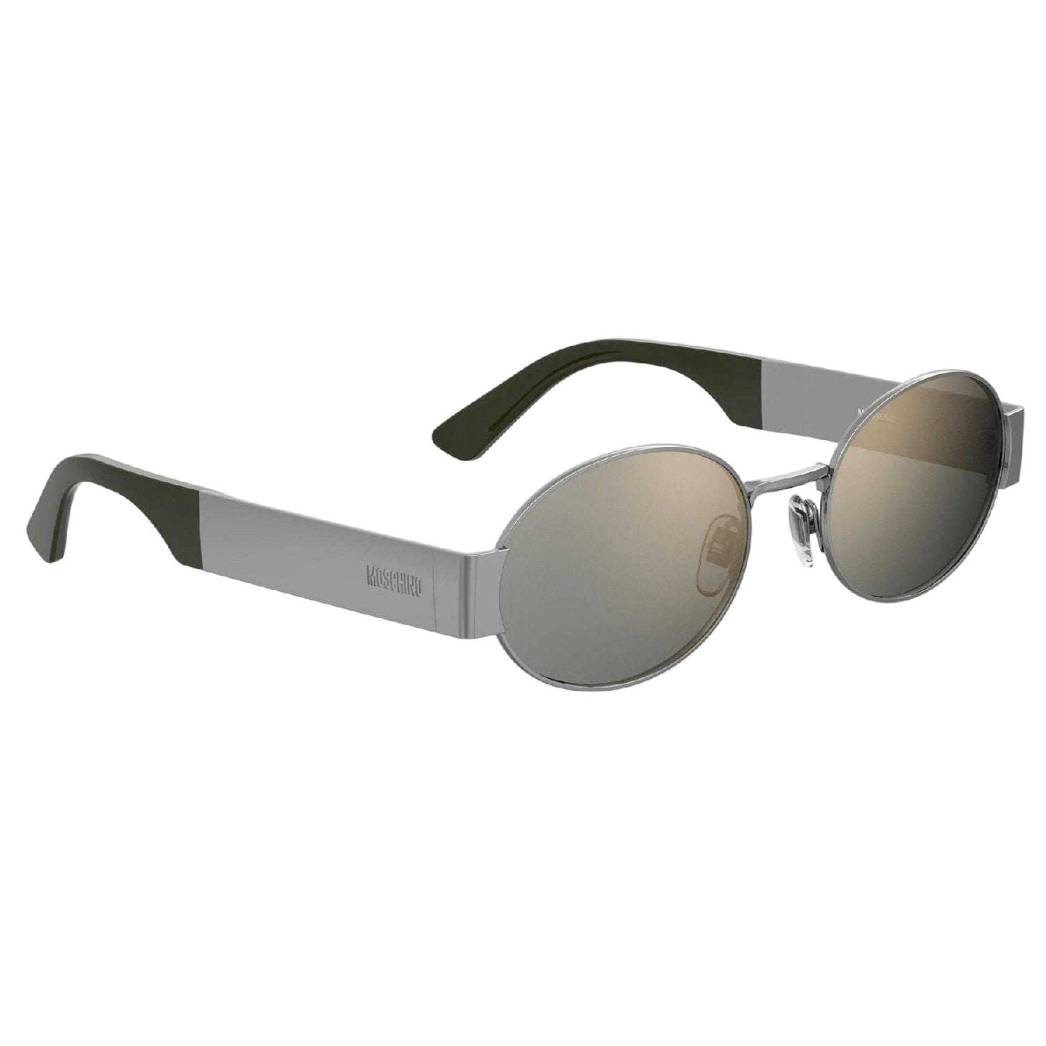 Ruthenium - Back - Moschino Womens-Ladies Oval Sunglasses