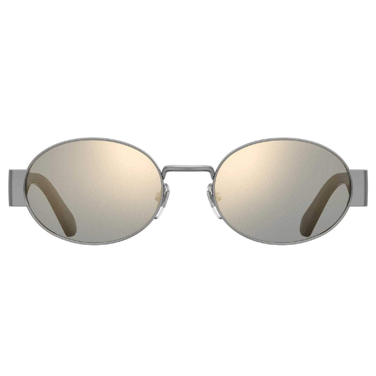 Ruthenium - Side - Moschino Womens-Ladies Oval Sunglasses