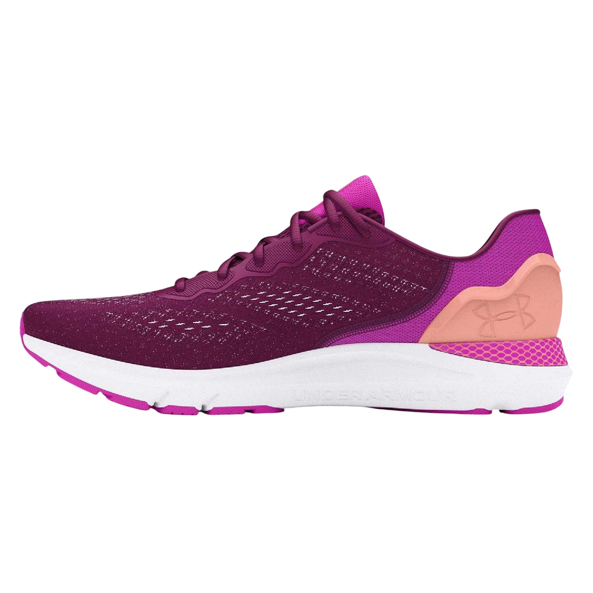 Purple - Back - Under Armour Womens-Ladies Sonic 6 Running Shoes