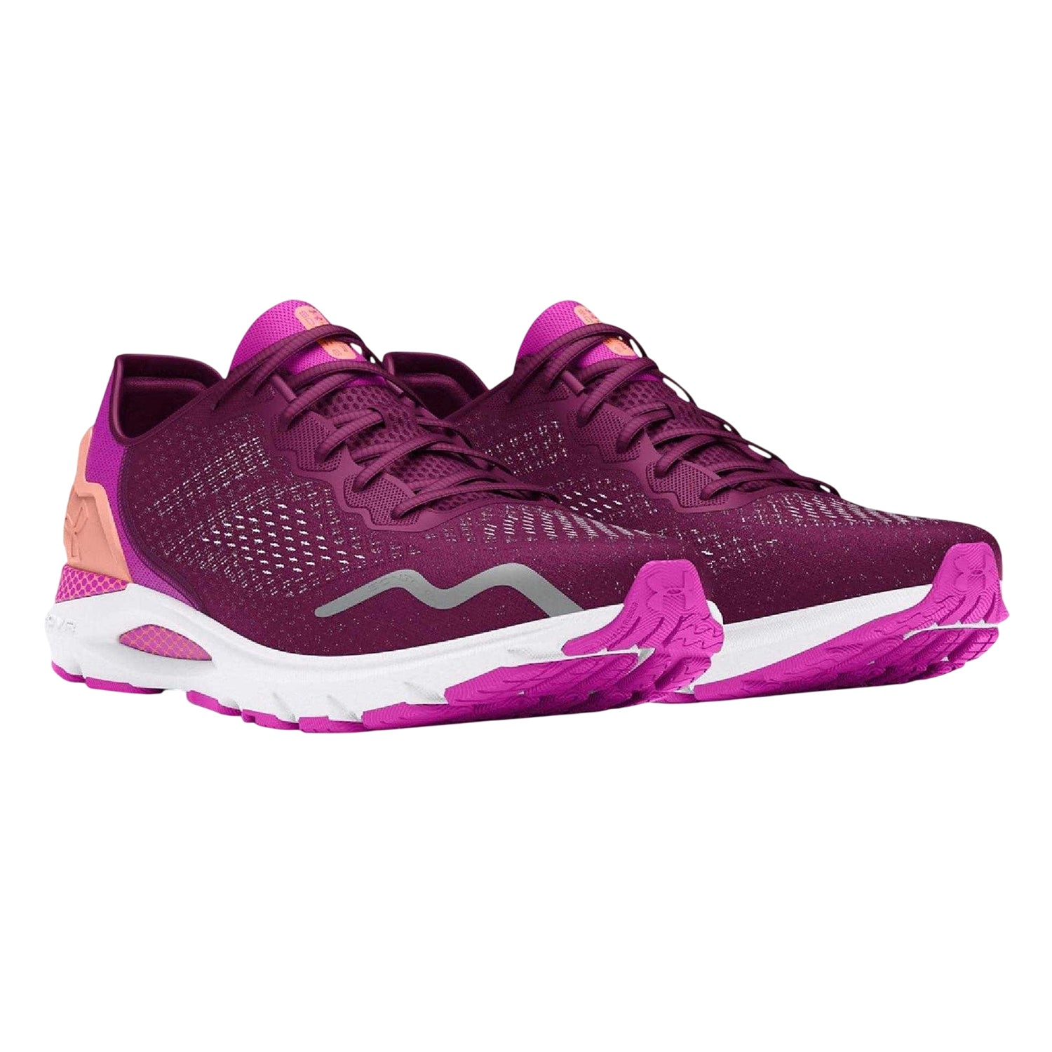 Purple - Pack Shot - Under Armour Womens-Ladies Sonic 6 Running Shoes