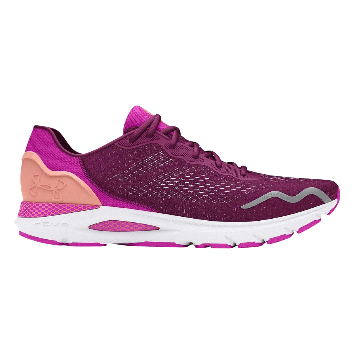Purple - Front - Under Armour Womens-Ladies Sonic 6 Running Shoes
