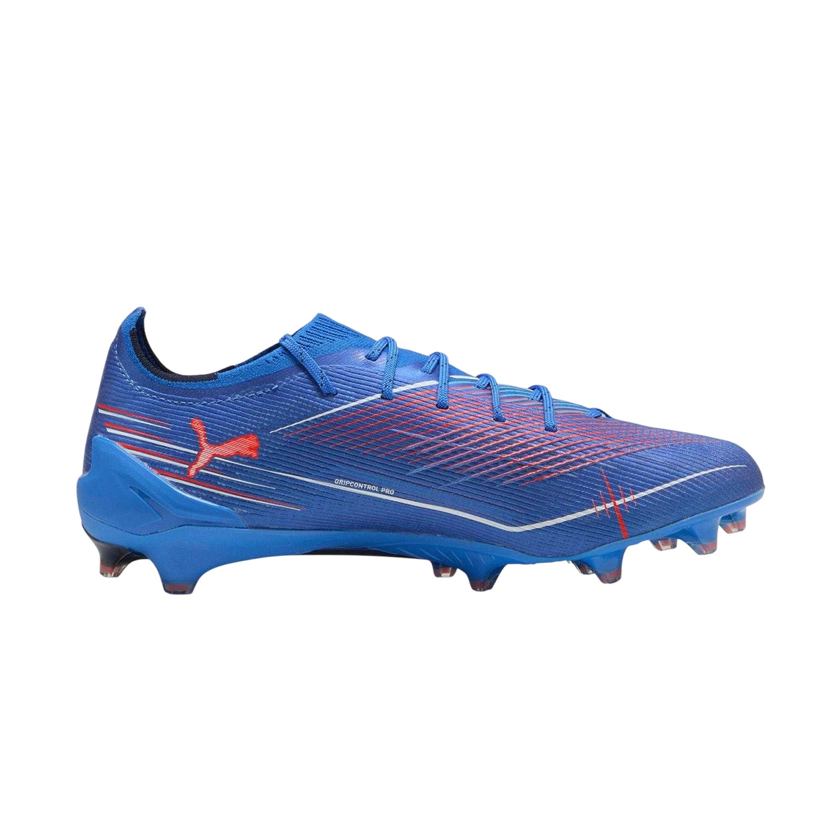 Blue-White - Front - Puma Unisex Adult 5 Ultimate Firm Ground Football Boots