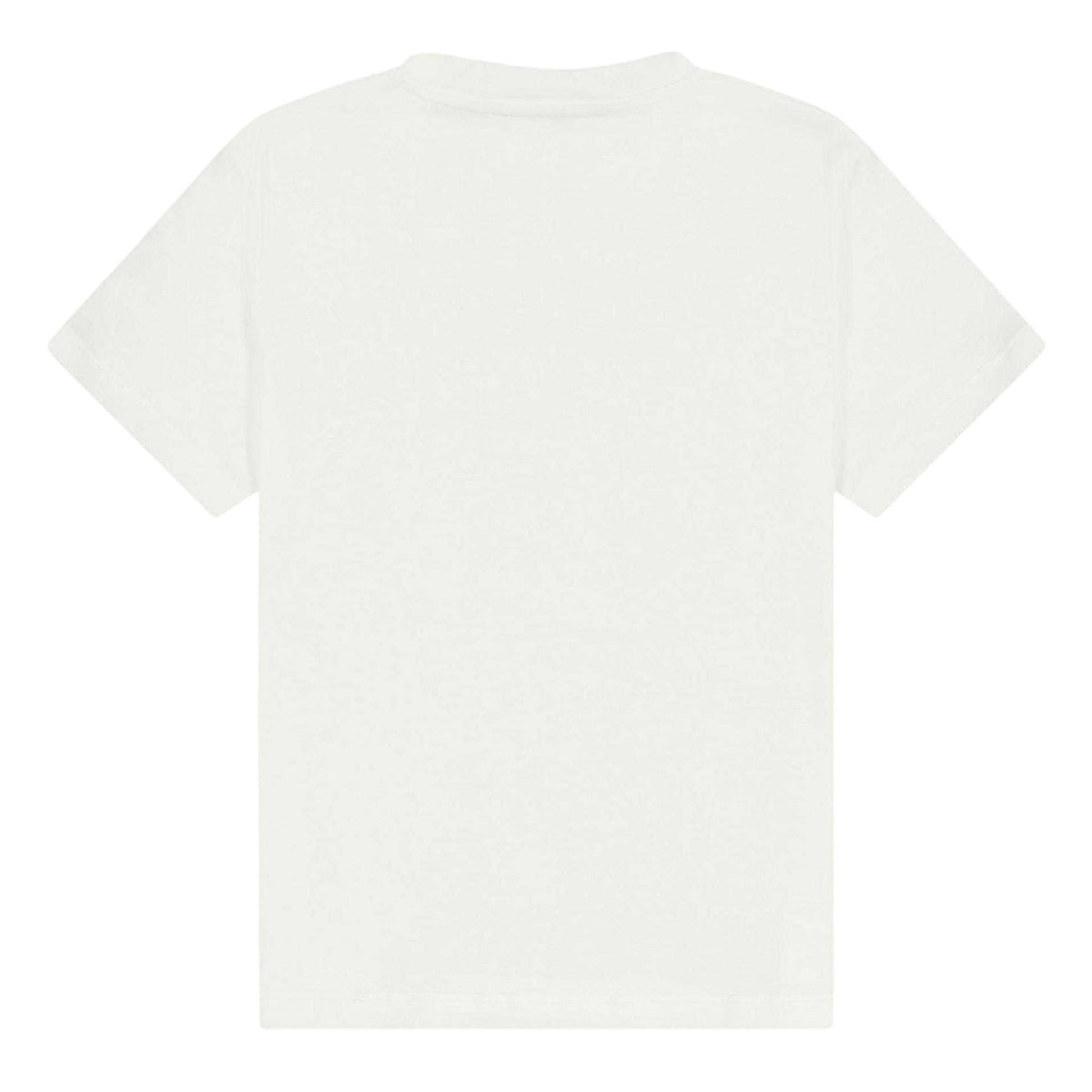 White - Back - Versace Childrens-Kids Large Logo T-Shirt