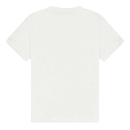 White - Back - Versace Childrens-Kids Large Logo T-Shirt