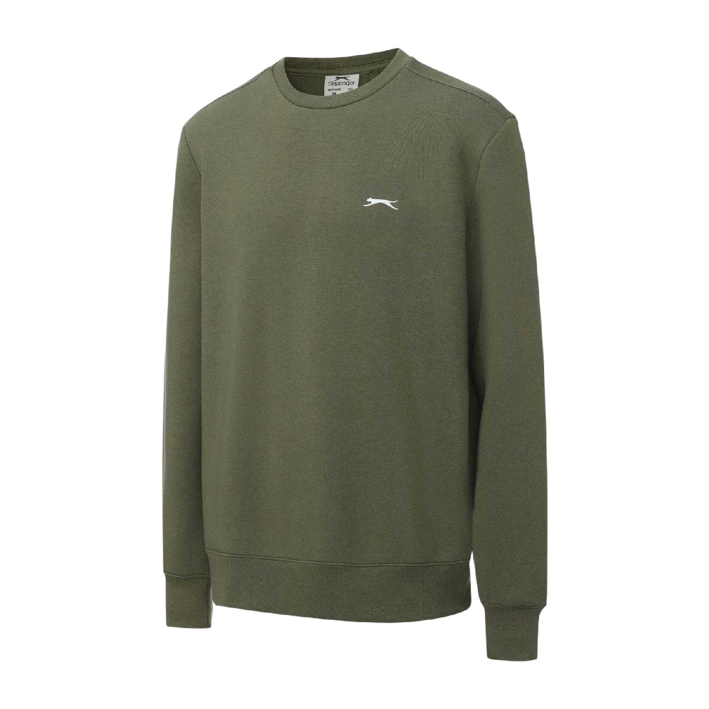 Khaki Green - Side - Slazenger Mens Fleece Sweatshirt