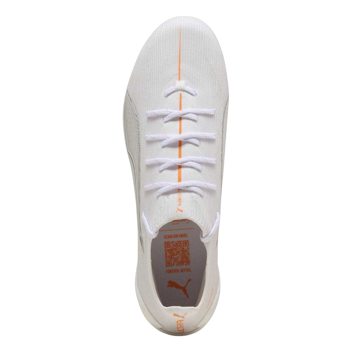White - Side - Puma Unisex Adult 5 Ultimate Firm Ground Football Boots