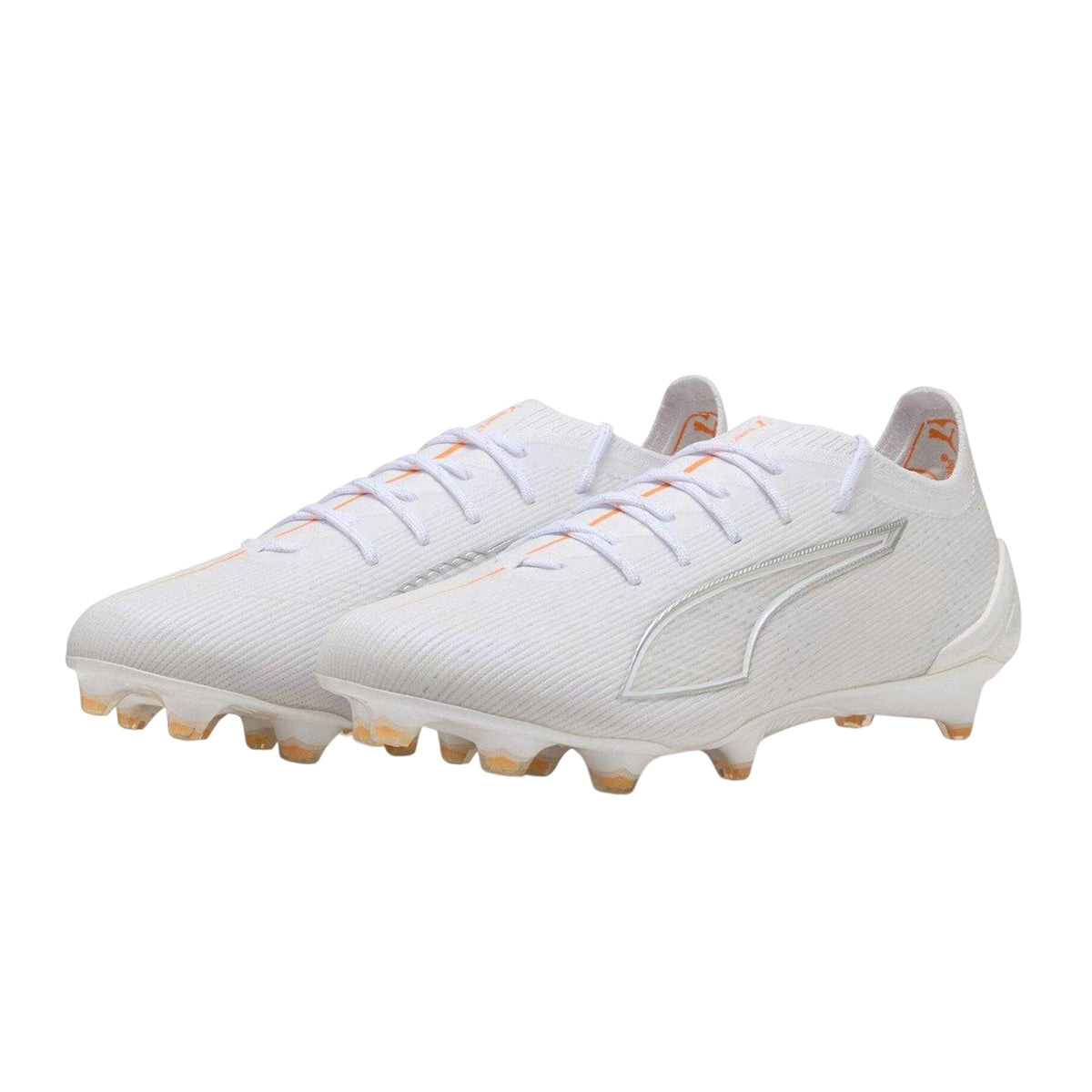 White - Pack Shot - Puma Unisex Adult 5 Ultimate Firm Ground Football Boots