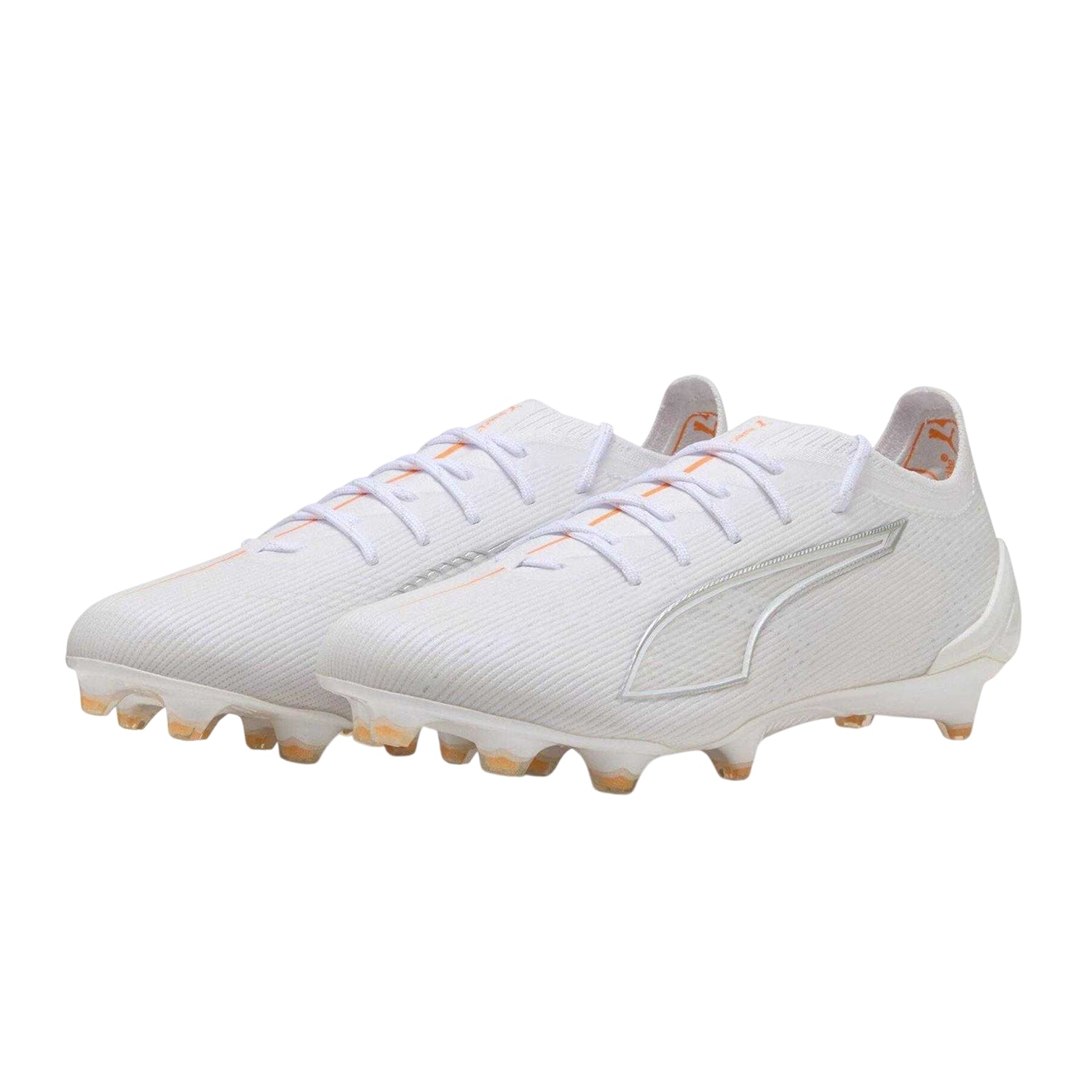 White - Pack Shot - Puma Unisex Adult 5 Ultimate Firm Ground Football Boots