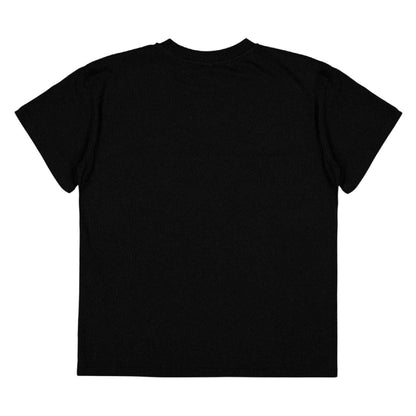 Black - Back - Stella McCartney Childrens-Kids Logo Outline T-Shirt