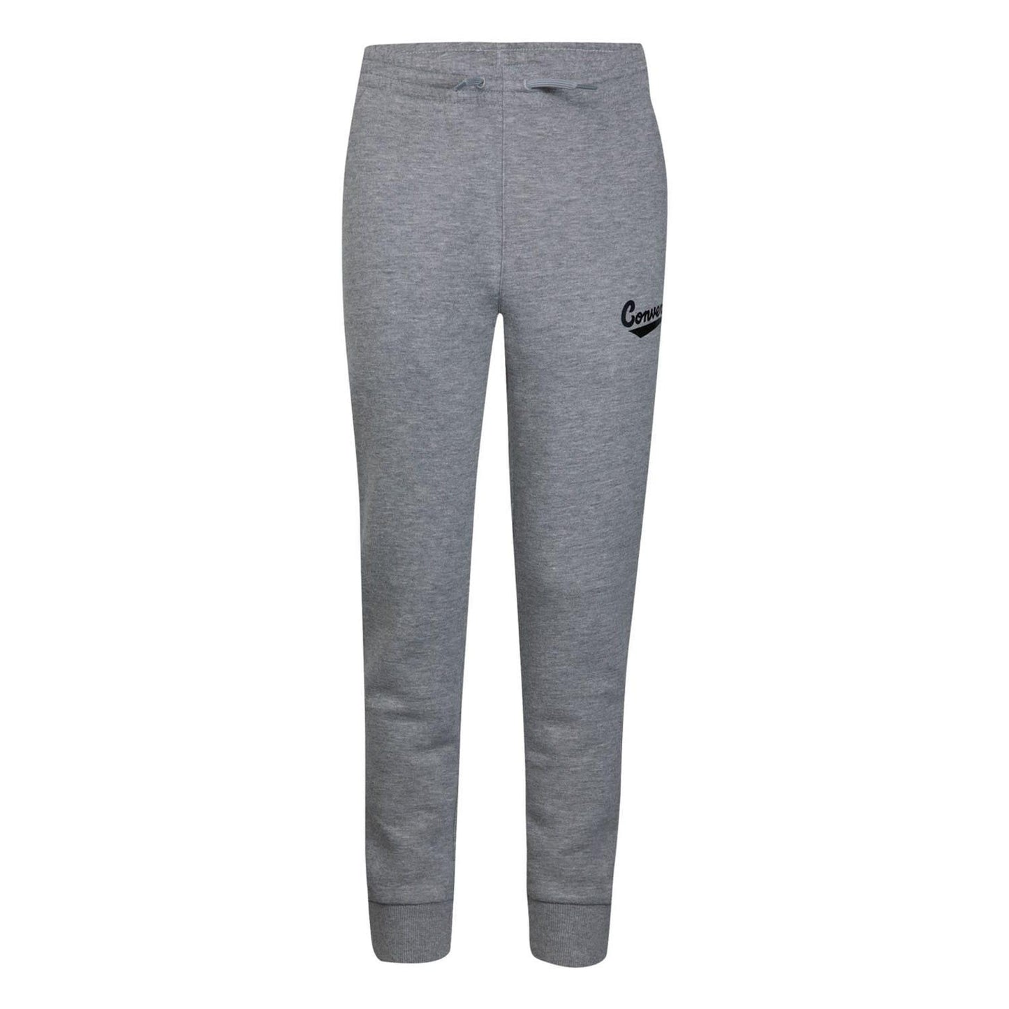 Grey - Front - Converse Childrens-Kids Graphic Logo Jogging Bottoms
