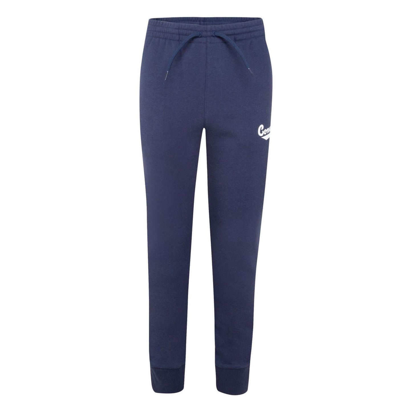 Navy - Front - Converse Childrens-Kids Graphic Logo Jogging Bottoms