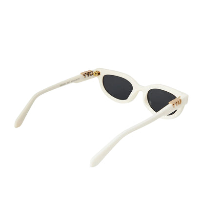 White-Dark Grey - Back - Off White Womens-Ladies Sparks Square Sunglasses