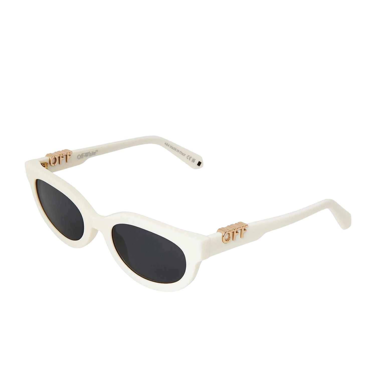 White-Dark Grey - Front - Off White Womens-Ladies Sparks Square Sunglasses