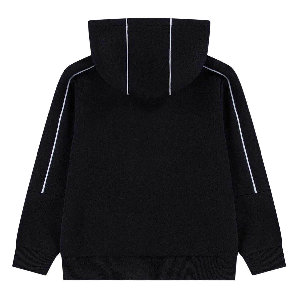 Black Marl - Back - Lacoste Childrens-Kids Graphic Print Hoodie