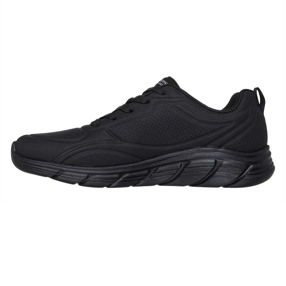 Black - Back - Skechers Womens-Ladies Bobs B Flex Low Trainers