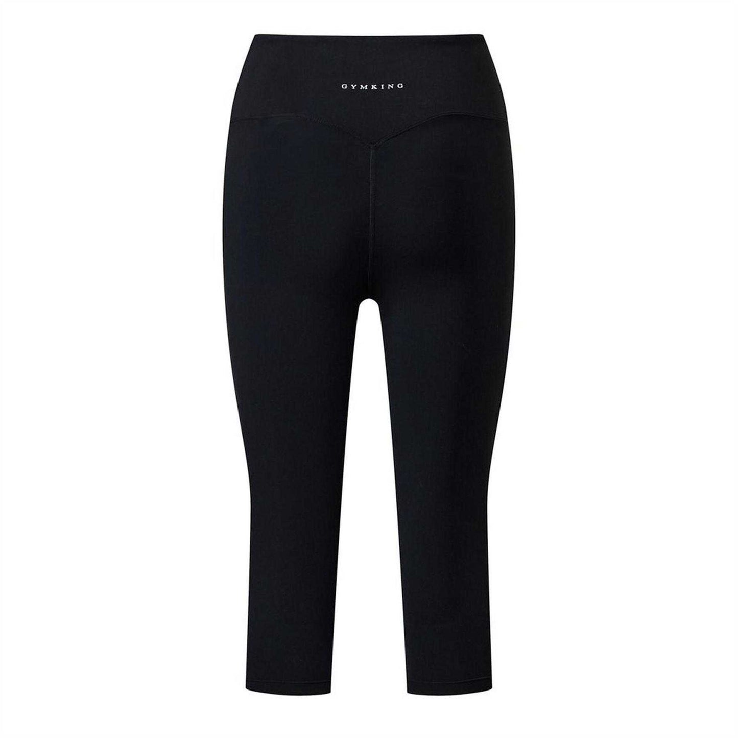 Black - Back - Gym King Womens-Ladies 365 Capri Leggings