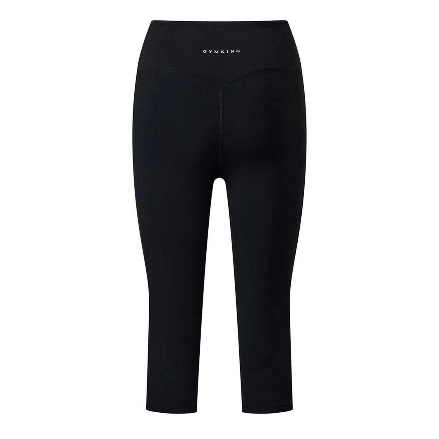 Black - Back - Gym King Womens-Ladies 365 Capri Leggings