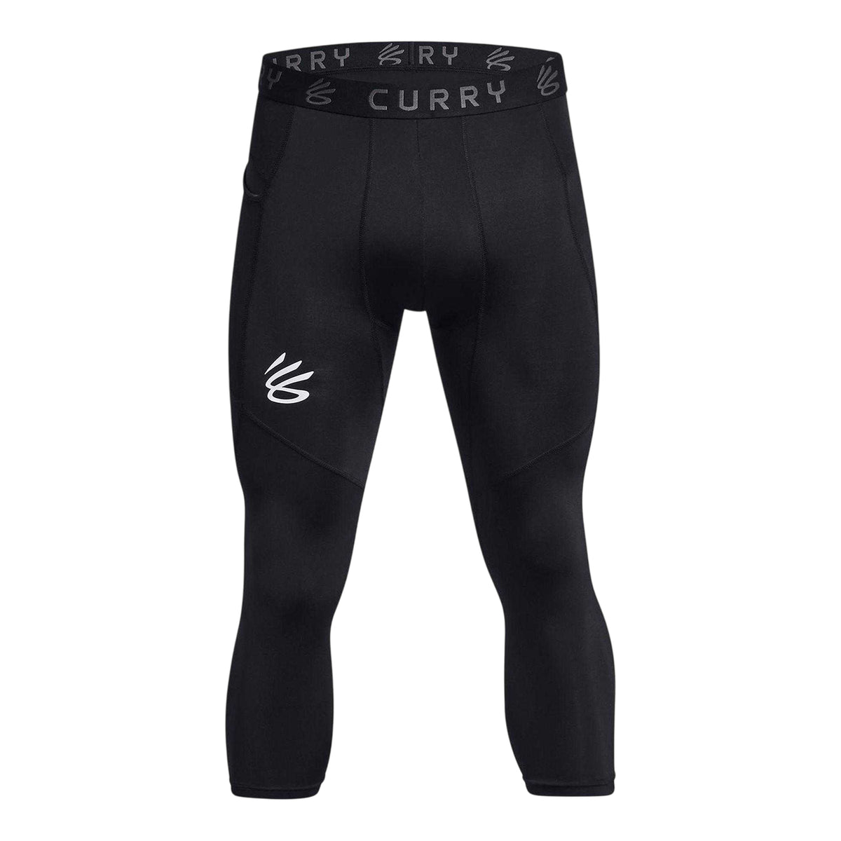 Black - Front - Under Armour Mens Curry Leggings