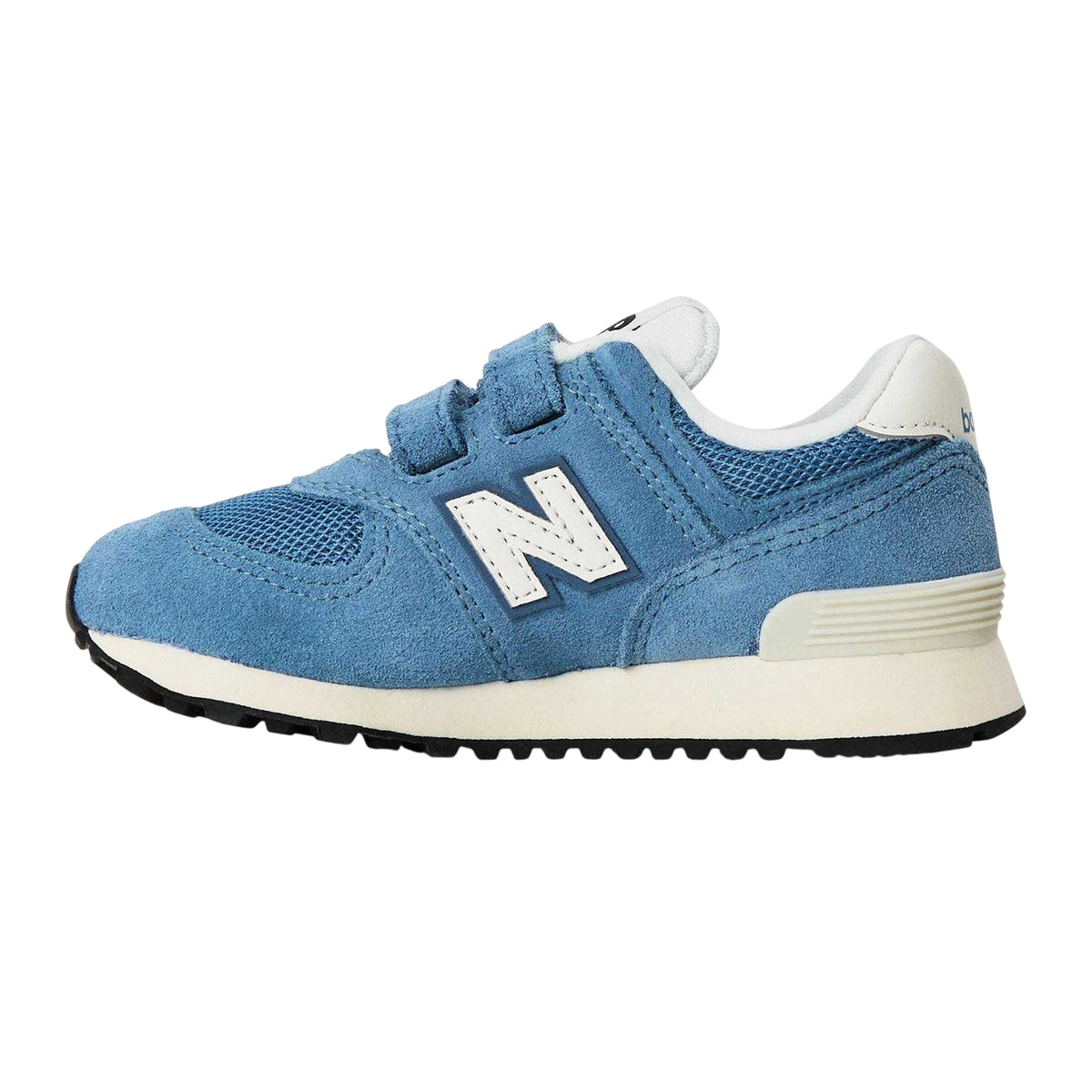 Blue - Back - New Balance Boys 574 Suede Trainers