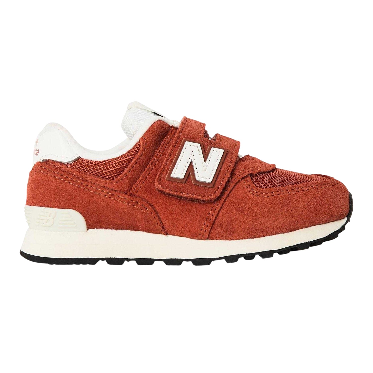 Maple - Front - New Balance Boys 574 Suede Trainers