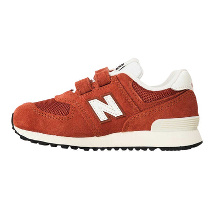 Maple - Back - New Balance Boys 574 Suede Trainers