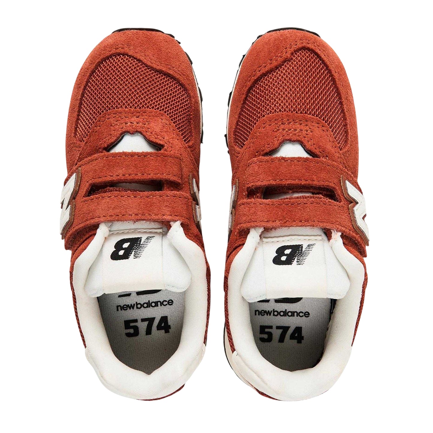 Maple - Side - New Balance Boys 574 Suede Trainers