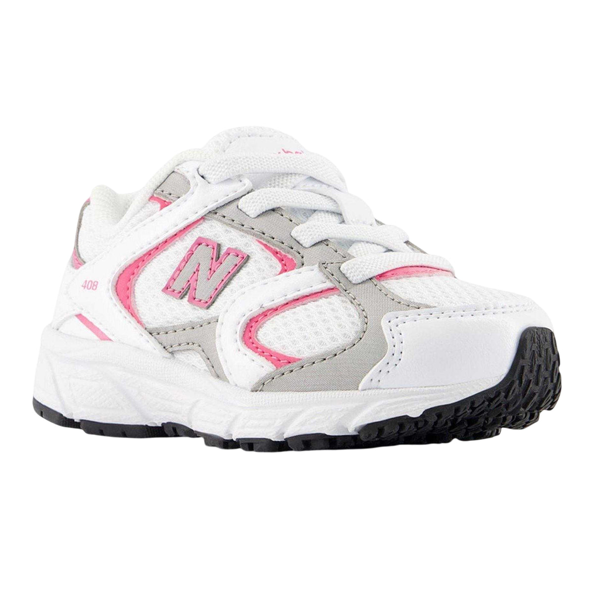 White-Pink - Back - New Balance Childrens-Kids 408 Trainers