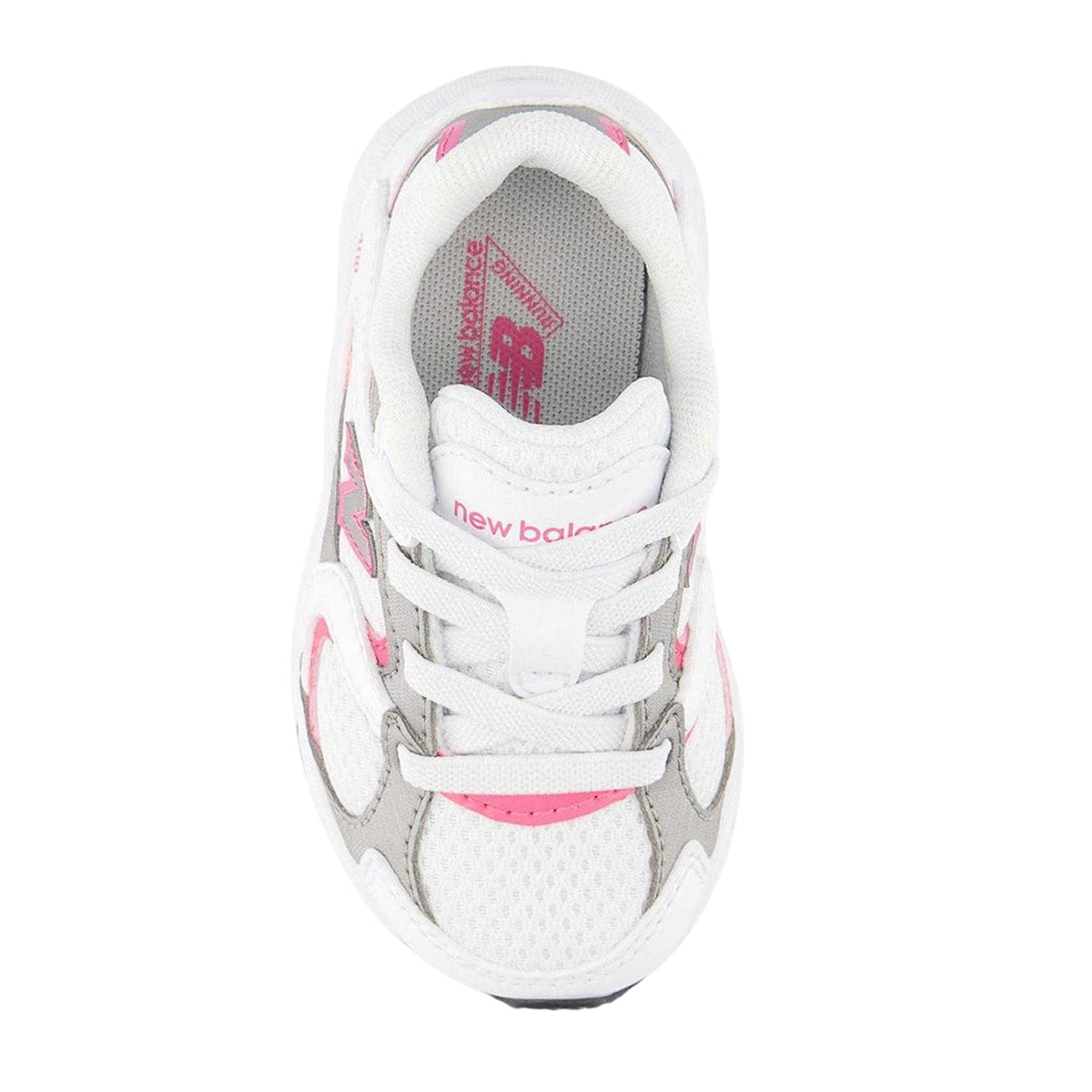 White-Pink - Side - New Balance Childrens-Kids 408 Trainers