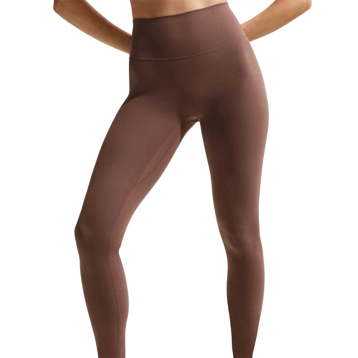 Brown - Side - Nike Womens-Ladies Performance Leggings